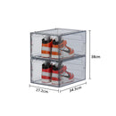 Axyaa Clear Shoe Box Storage Organizer Stackable Dustproof Plastic