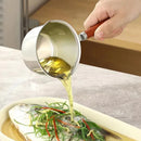 Axyaa Stainless Steel Mini Milk Pan with Wooden Handle