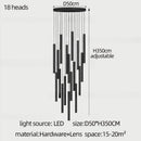 Axyaa Modern LED Tubular Pendant Chandelier for Living Room and Staircase