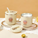 Axyaa Kid's Insulated Capybara Stainless Steel Cup with Straw - 270ml