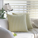 Axyaa Cotton Cushion Cover - Home Decor Big Plaid/Samll Plaid for Sofa Bed 45x45cm