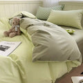 Axyaa Solid Purple Bedding Set - Soft Polyester Bed Linen Twin Queen Full Size