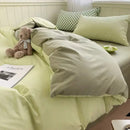 Axyaa Solid Purple Bedding Set - Soft Polyester Bed Linen Twin Queen Full Size