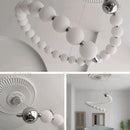Axyaa Modern Stair Chandelier LED Pendant Ceiling Lamp for Living Room