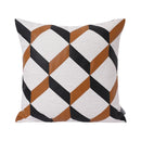 Axyaa Geometric Gray Cushion Cover 45x45cm Decorative Sofa Pillow Cotton Pillowcase