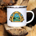 Axyaa Enamel Caravan Camping Mug - Adventure Campfire Party Cup