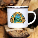 Axyaa Enamel Caravan Camping Mug - Adventure Campfire Party Cup