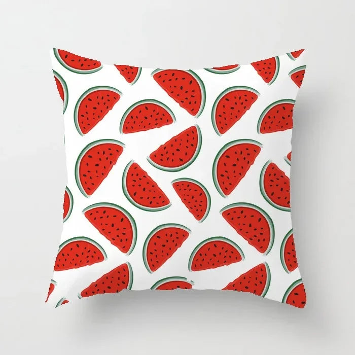 Axyaa Cartoon Watermelon Banana Print Seat Cushion Cover