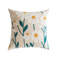 Axyaa Flower Embroidery Pillowcase Cojines Cotton Decorative Cushion Covers