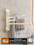 Axyaa Rotating Towel Rack: Multi-bar, Foldable, Kitchen & Bathroom Storage