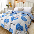 Cartoon Print Warm Winter Quilt: Single-Queen Size, Fluffy & Machine Washable by Axyaa.