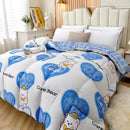 Cartoon Print Warm Winter Quilt: Single-Queen Size, Fluffy & Machine Washable by Axyaa.
