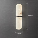 Axyaa Oval LED Marble Wall Lamp for Living Room, Dining Room, Bathroom, Hall