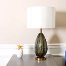 Axyaa Glass Table Lamp: Bauhaus Design Bedroom Lighting