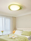 Axya Full Spectrum Ceiling Light for Children's Bedroom, Cream Resin, Pebble Style