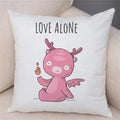 Axyaa Cartoon Animal Pillowcase: Sofa Decor Cushion Cover for Living Room