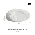 Axyaa Ceramic & Western Tableware Set - Elegant Flat Cold Dish Special Shapes