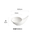 Axyaa White Ceramic Dessert Sushi Snack Molecular Cuisine Restaurant Plate