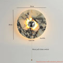 Axyaa Circular Marble LED Wall Lamp Modern Nordic Interior Lighting