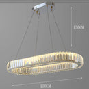 Axyaa Crystal Chandelier Pendant Lamp for Living Room Dining Room Ceiling Light