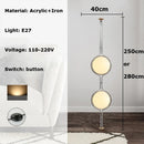 Axyaa Nordic Bauhaus LED Floor Lamp for Romantic Living Room Decoration