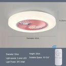 Axyaa Smart Ceiling Fan Light with Retractable Blades - Silent & Colorful