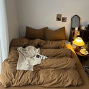 Axyaa Retro Four Piece Bedding Set with Duvet Cover and Bed Sheet