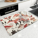 Axyaa Absorbent Square Drain Pad Set for Kitchen and Bathroom
