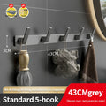 Axyaa Over-the-Door Hooks Storage Shelf - Bathroom Kitchen Wall Hanger Organizer