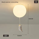 Axyaa Bear Cartoon Kids Pendant Light Bedroom Children's Room Decor LED