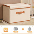 Axyaa Plus Size Clothing Organizer Box with Lid for Quilts and Bedding