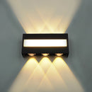 Axyaa Black LED Wall Light - Modern Indoor Outdoor Waterproof Sconce
