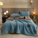 Axyaa Winter Thicken Flannel Sofa Blanket, Double-Sided Warmth for Living Room