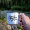 Axyaa Enamel Coffee Cocoa Mugs for Outdoor Travel and Home Breakfast