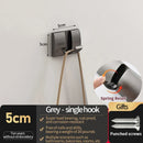 Axyaa Space Aluminum Kitchen Bathroom Hook Storage Rack Wall Hanging Hooks