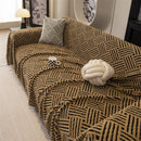 Axyaa Warm Fleece Sofa Cover: Anti-Slip, All-Inclusive, Large Blanket