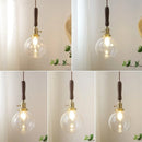 Axyaa Modern LED Glass Pendant Lights for Home Decor
