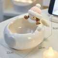 Axyaa Cute Animal Ceramic Ashtray for Home Decor and Boyfriend Gift