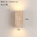Axyaa Cuboid Stone LED Wall Lamp for Parlor Bedroom Aisle Creative Lighting Fixtures