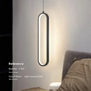Axyaa LED Pendant Chandelier, Modern Minimalist Gold Black Hanging Lamp