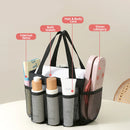Axyaa Shower Caddy Tote: Quick Dry Hanging Bath Organizer for College Dorm, Gym, Camp