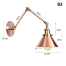 Axyaa Adjustable Long Arm Wall Sconce Reading Lights