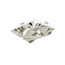 Axyaa Stainless Steel Square Plate: Hotel Molecular Cuisine Restaurant Fusion Dish