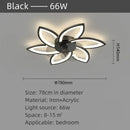 Axyaa Swivel Ceiling Fan Light: Creative Ultra-Thin Home Lighting