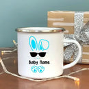 Axyaa Kids Bunny Enamel Mug - Personalized Easter Gift - Cocoa & Juice Cup