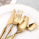 Axyaa 24-Piece Gold Stainless Steel Cutlery Set Flatware Knife Fork Spoon Mirror Matte