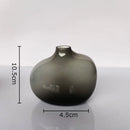Axyaa Circular Glass Vase Desk Decoration Hydroponics Flower Pots Modern Decor