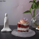 Axya Glass Dinner Plate Set - Elegant Restaurant Tableware & Cake Display