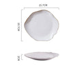 Axyaa Ceramic Dinner Plate Set B: Soup, Pasta, Steak, Sushi Dishes, Salad Bowls, Trays