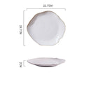Axyaa Ceramic Dinner Plate Set B: Soup, Pasta, Steak, Sushi Dishes, Salad Bowls, Trays